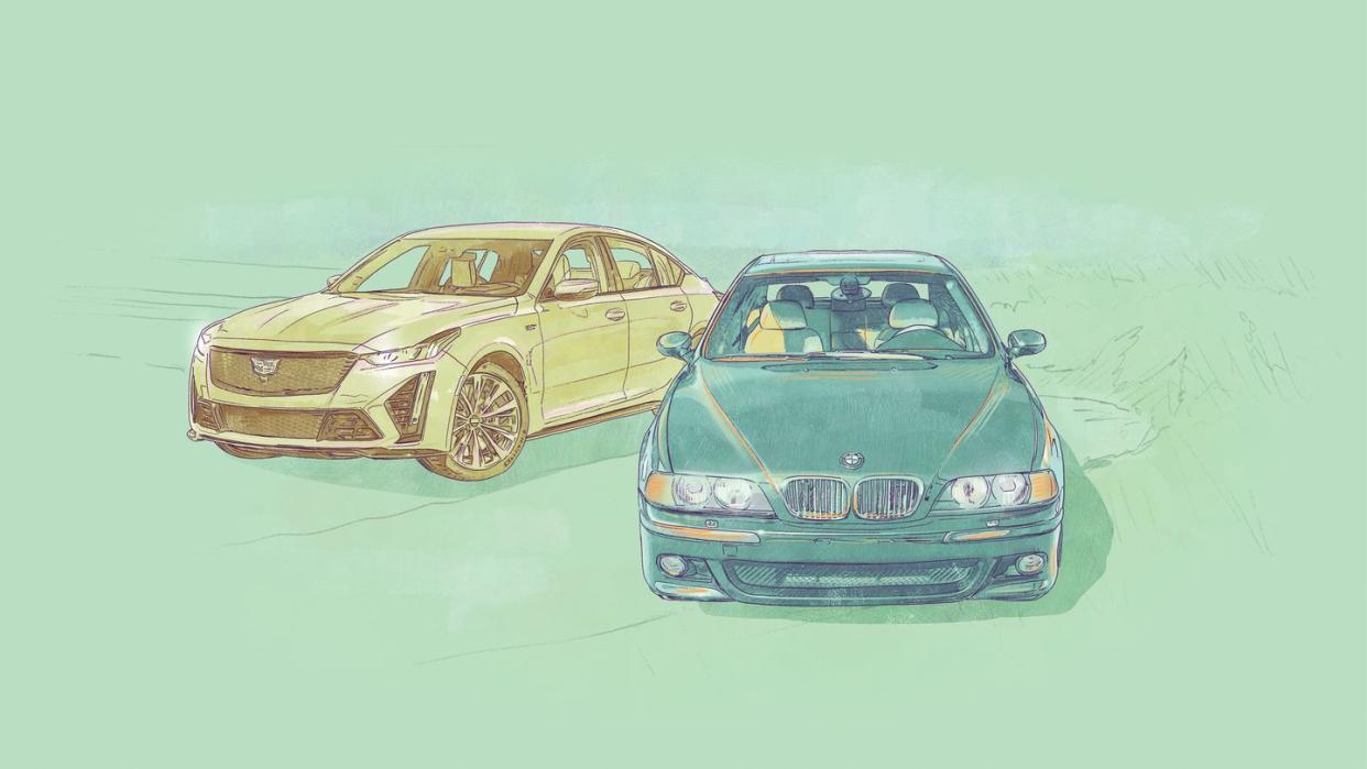 2000 bmw m5 vs 2022 cadillac ct5 v blackwing