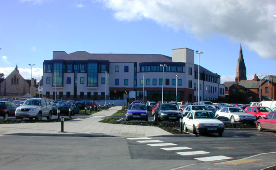 Denbighshire County Hall was told Deborah Mary Roberts was lying face down with dog leads around her neck. (Geograph)