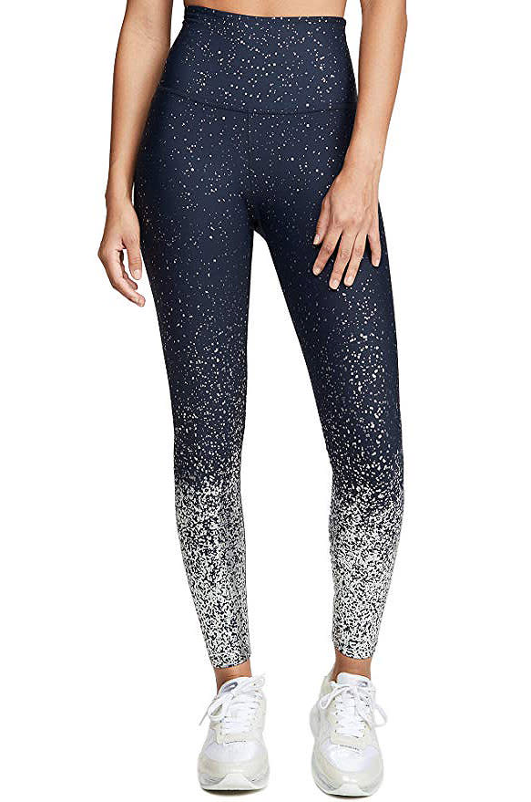 Beyond Yoga alloy metallic black ombre leggings small celebrity jennifer  lopez - $46 - From Snob