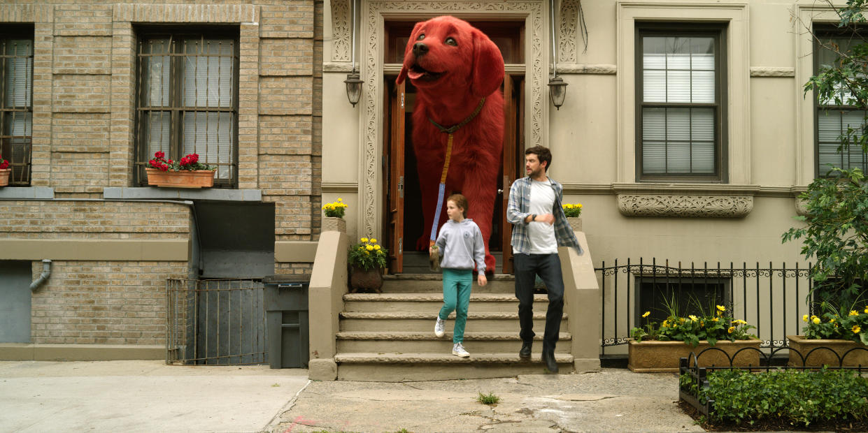 Darby Camp and Jack Whitehall star in CLIFFORD THE BIG RED DOG from Paramount Pictures. (Paramount Pictures)