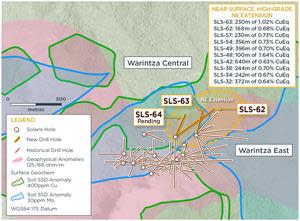 Figure 1 - Solaris Warintza Central Drilling Zoom In