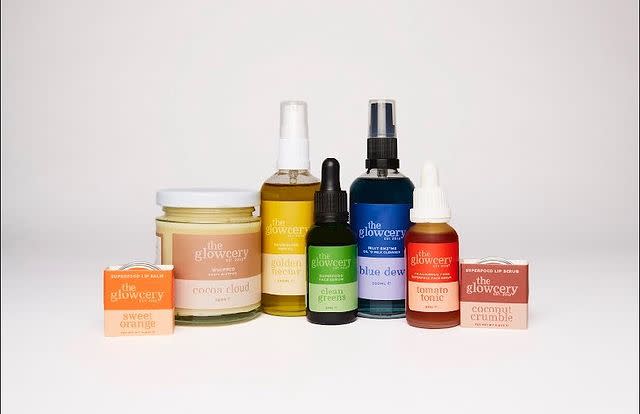 <p>As well as being vegan and cruelty-free, every product in The Glowcery's line-up draws on the nutrients, vitamins and minerals of fresh fruits, vegetables and nuts to leave you, well, as the name suggests, glowing.</p><p>Founder Roshanne Dorsett also ensures the packaging is as sustainable as possible, opting for glass and aluminium to house her formulas.</p><p><a class="link " href="https://www.theglowceryshop.com/collections/all" rel="nofollow noopener" target="_blank" data-ylk="slk:Shop The Glowcery;elm:context_link;itc:0;sec:content-canvas">Shop The Glowcery</a></p><p><a href="https://www.instagram.com/p/CR8fShloNN-/" rel="nofollow noopener" target="_blank" data-ylk="slk:See the original post on Instagram;elm:context_link;itc:0;sec:content-canvas" class="link ">See the original post on Instagram</a></p>