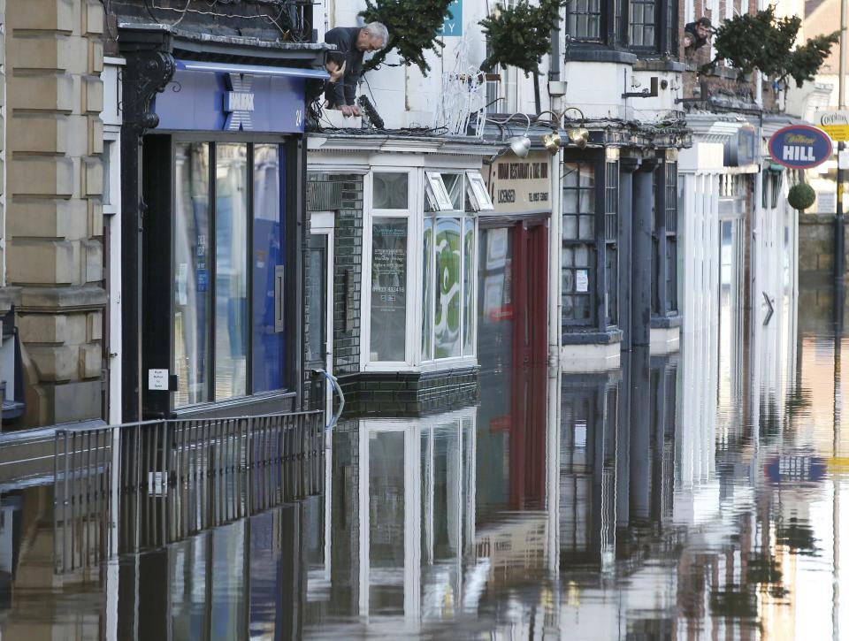 Severe flooding in northern England