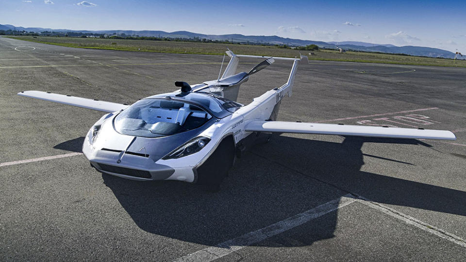 The AirCar is equipped with a 160 hp BMW engine. - Credit: Klein Vision