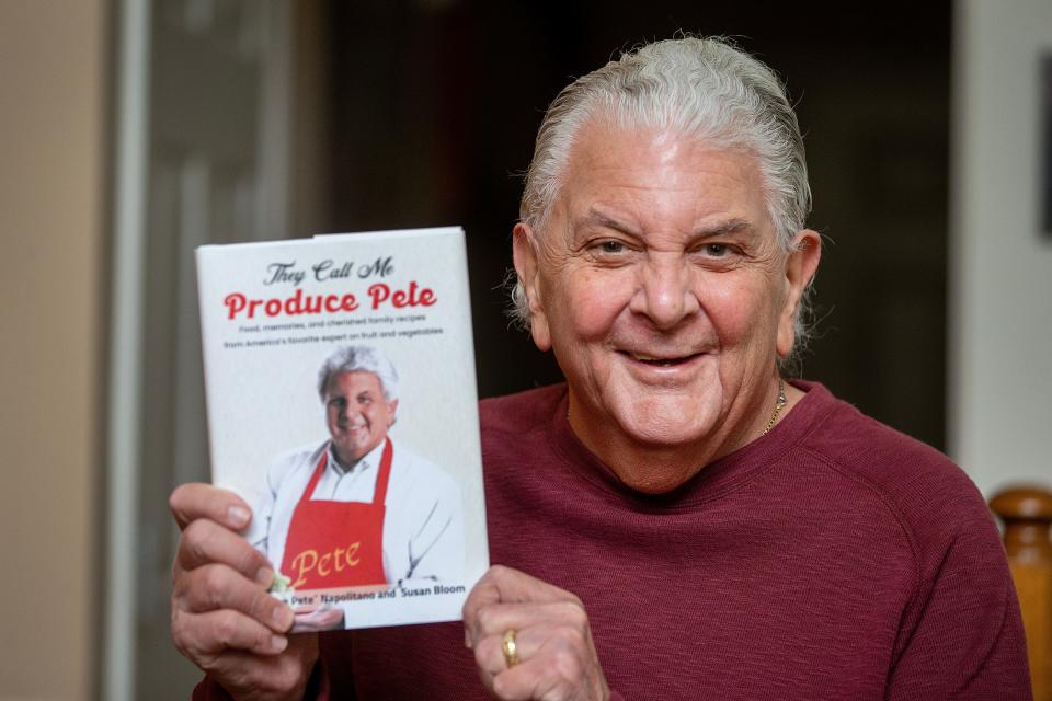 Produce Pete Napolitano, who earlier this year released "They Call Me Produce Pete" with Asbury Park Press reporter Susan Bloom, comes to BookTowne on Saturday.