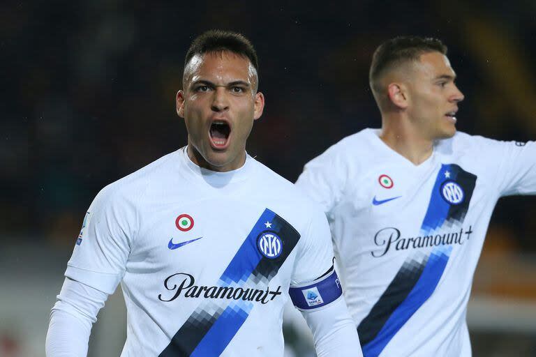 Lautaro Martínez no sumó minutos en la Serie A el fin de semana y quedó a siete goles de Harry Kane en la pelea por la Bota de Oro 2023/24