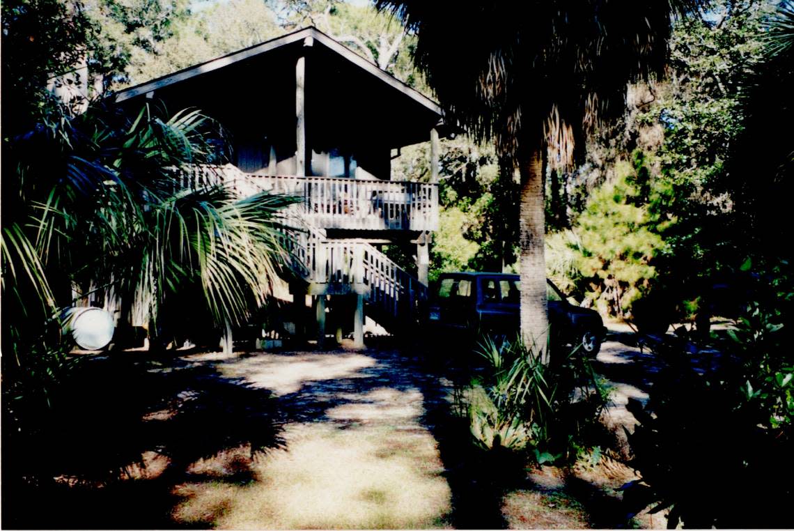 The Rhodes family house on Pritchards Island, 1,600-acre island in Beaufort County, South Carolina.