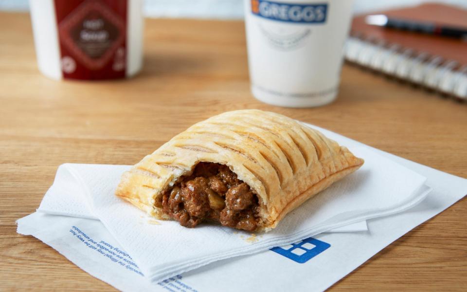 A Greggs vegan steak bake