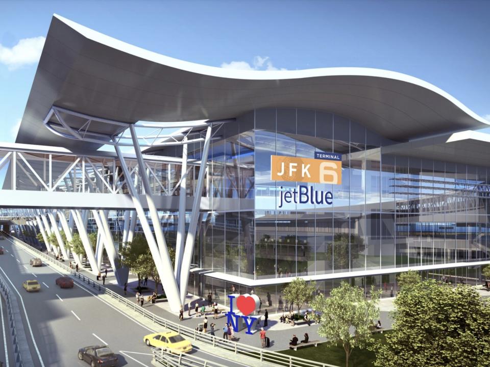 Rendering of JetBlue's new T6 at JFK.