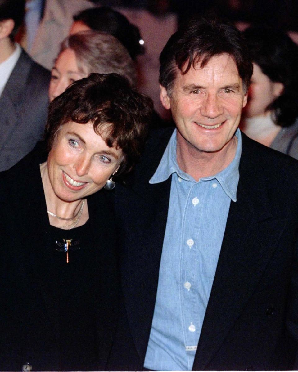 Michael Palin and his wife Helen arrive at the premiere of the new movie 'Fierce Creatures' January 28. Palin has been re-united with former Monty Python colleague John Cleese for the film which also stars Americans Jamie Lee Curtis and Kevin Kline.

BRITAIN
