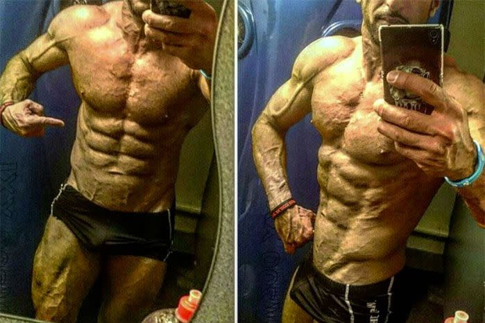 The bodybuilder wants to raise awareness about the deadly ladybug. Image: Instagram