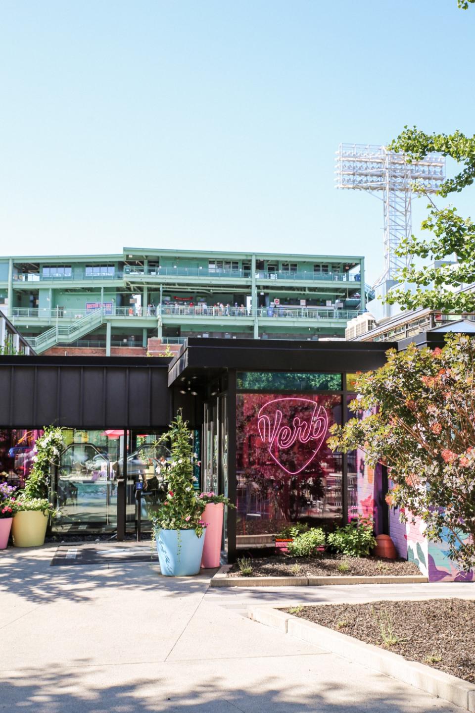 The exterior of Boston’s Verb Hotel. 