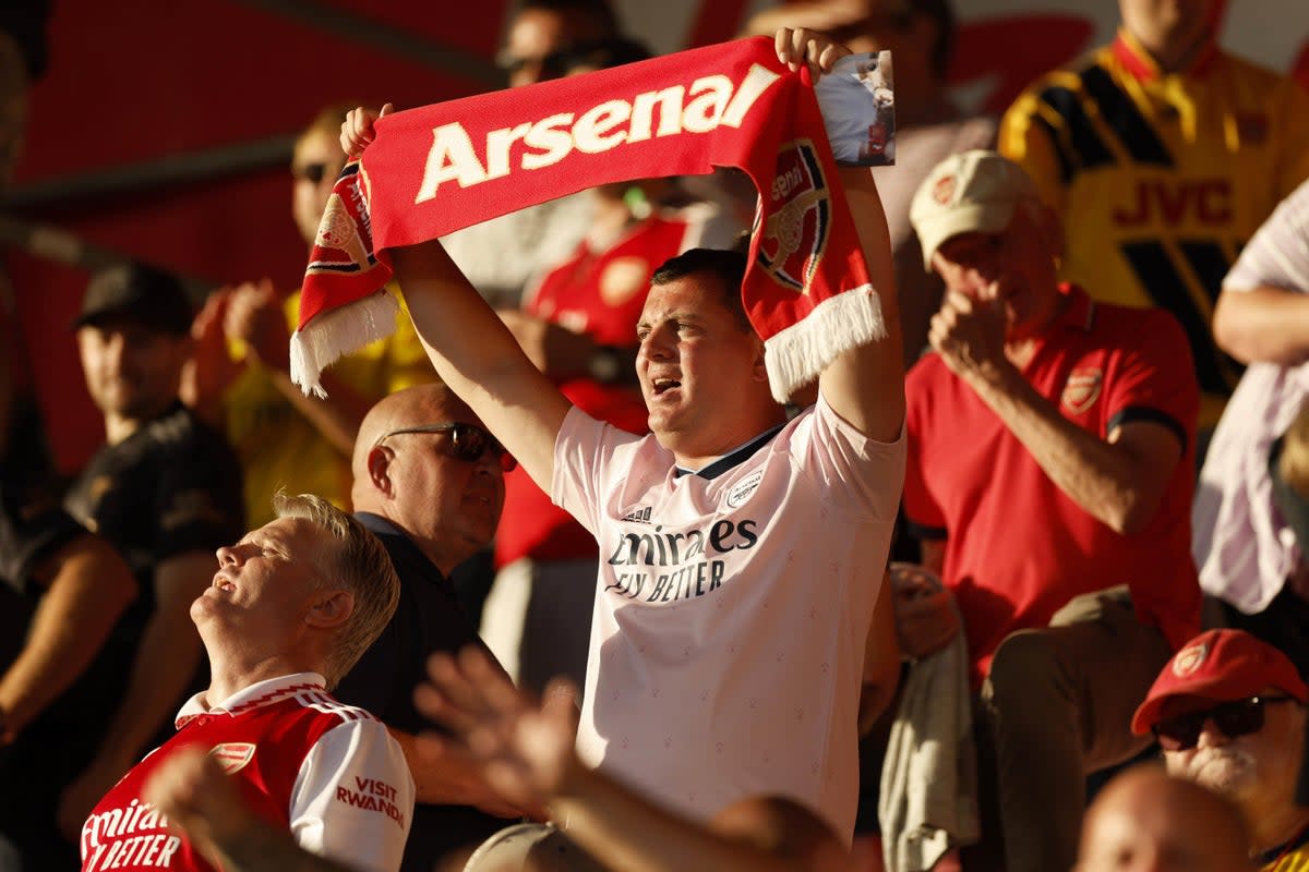 Arsenal fans are dreaming of a first Premier League title in 19 years (Steven Paston/PA) (PA Archive)