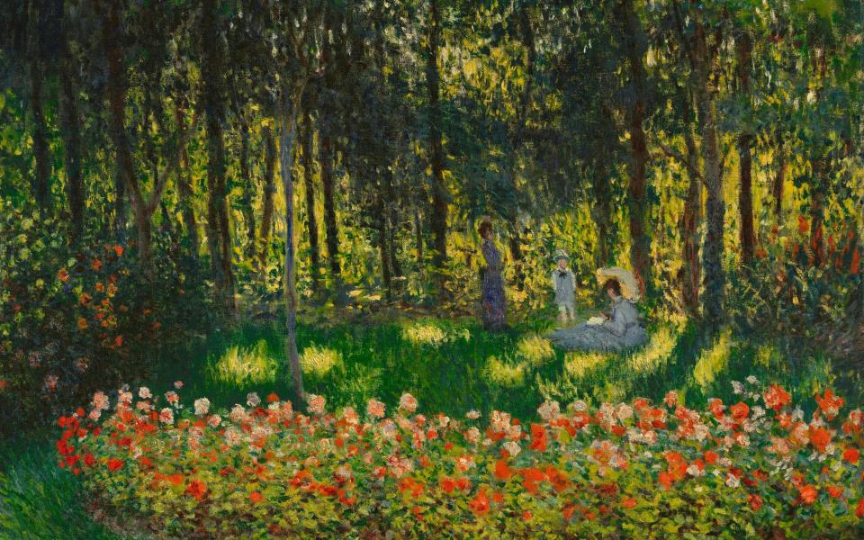 A charming Monet of the artist's family in a garden with a $12m estimate - Christie's