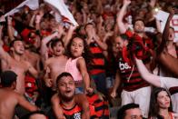 Copa Libertadores - Final - Flamengo fans watching the final in Rio de Janeiro