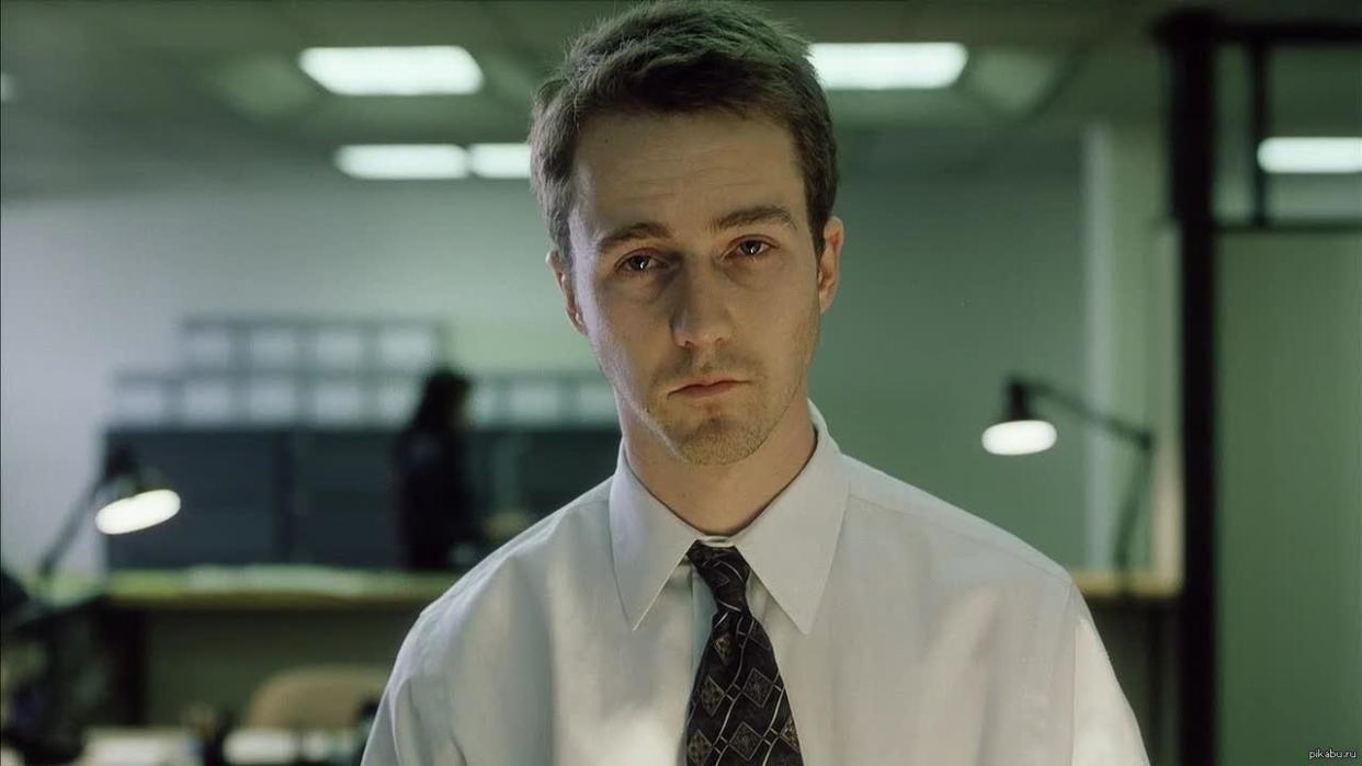  Ed Norton in Fight Club. 