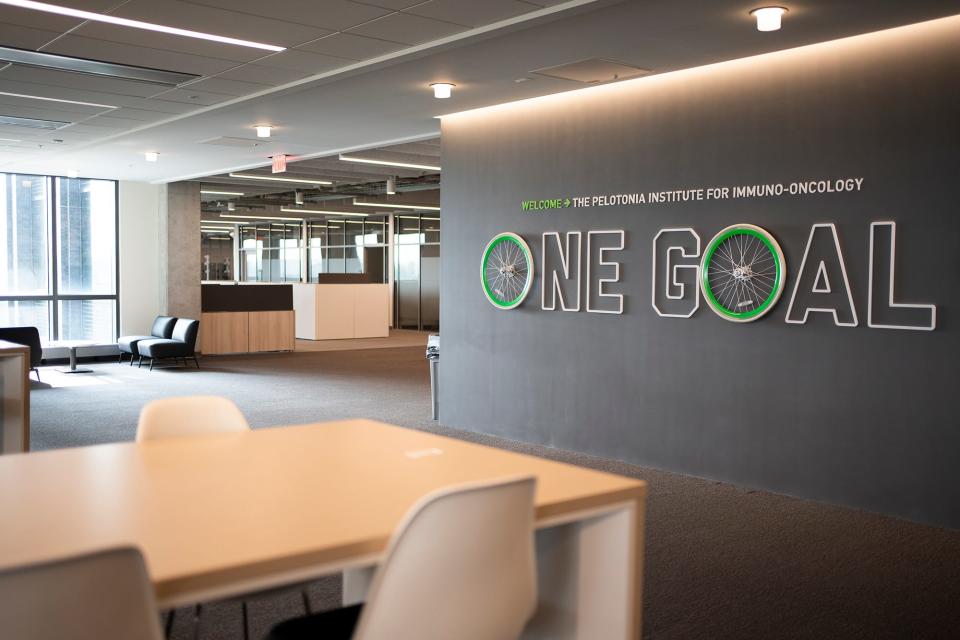 Ohio State's new Pelotonia Research Center. The center will include a second home for the Pelotonia Institute for Immuno-Oncology, dedicated to studying the immune system’s role in fighting cancer, and the Center for Cancer Engineering, among other features.