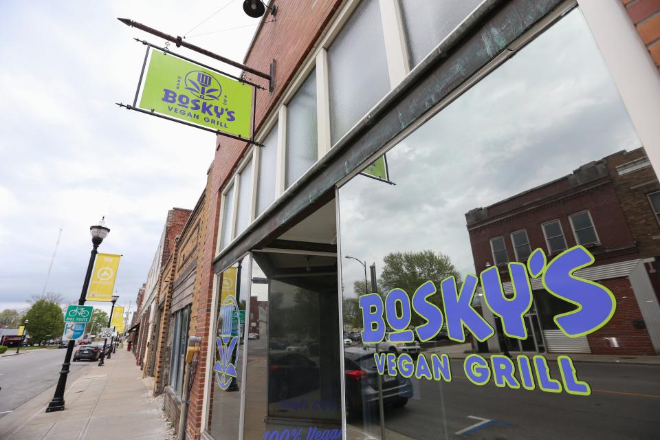 Bosky's Vegan Grill opened at 405 W. Walnut St. in May 2022.