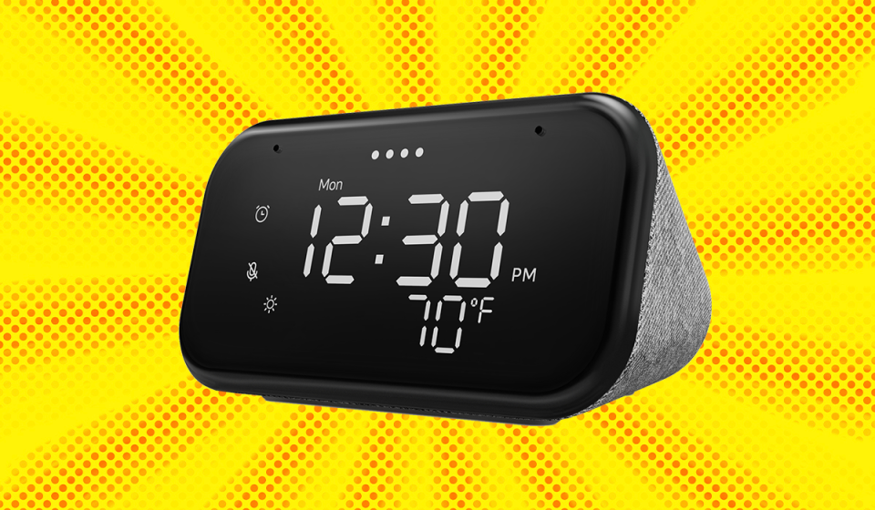 Save 49 percent on this Lenovo Smart Clock Essential. (Photo: Walmart) 