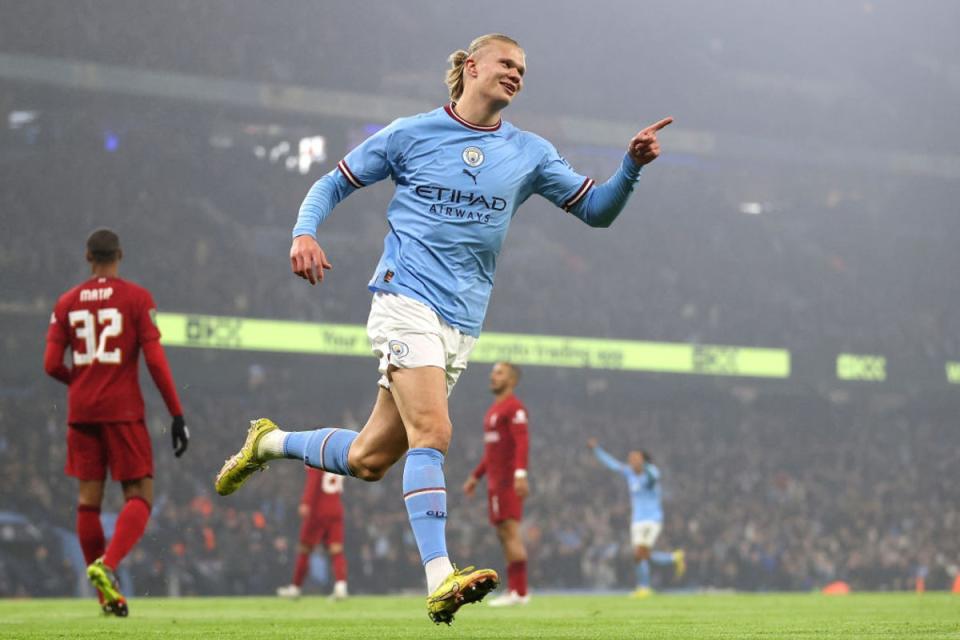 Haaland was back on the scoresheet in the Carabao Cup last week (Getty)