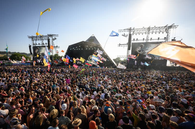 Revellers at last year's Glastonbury Festival