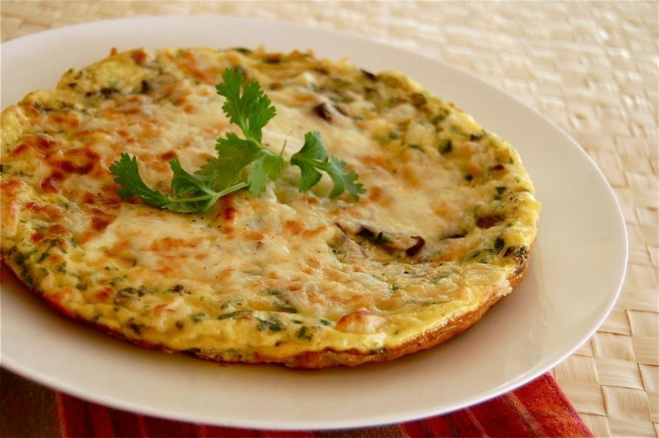 Make this once and eat it over a few days. It’s easy to reheat in the microwave so you don’t spend time cooking in the middle of the night. Eggs and cheese are an excellent source of protein and it’s an easy way to add veggies to your day. Also try it with spinach, bell peppers, tomatoes or olives. <br> <br> --Nour Zibdeh <br> <br> <a href="http://www.nourzibdeh.com/2012/05/03/mushroom-and-zucchini-frittatas/" target="_blank">Get the recipe here.</a>