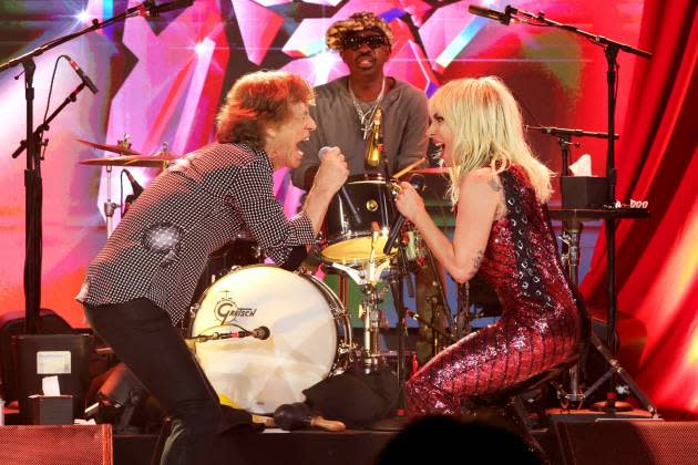 Rolling-Stones-Lady-Gaga - Credit:  Kevin Mazur/Getty Images for RS