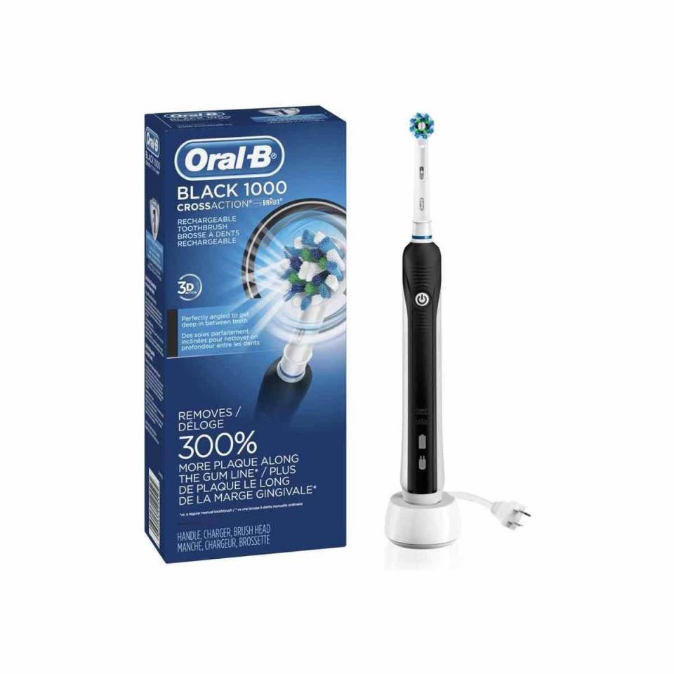 5) Black Pro 1000 Power Rechargeable Electric Toothbrush