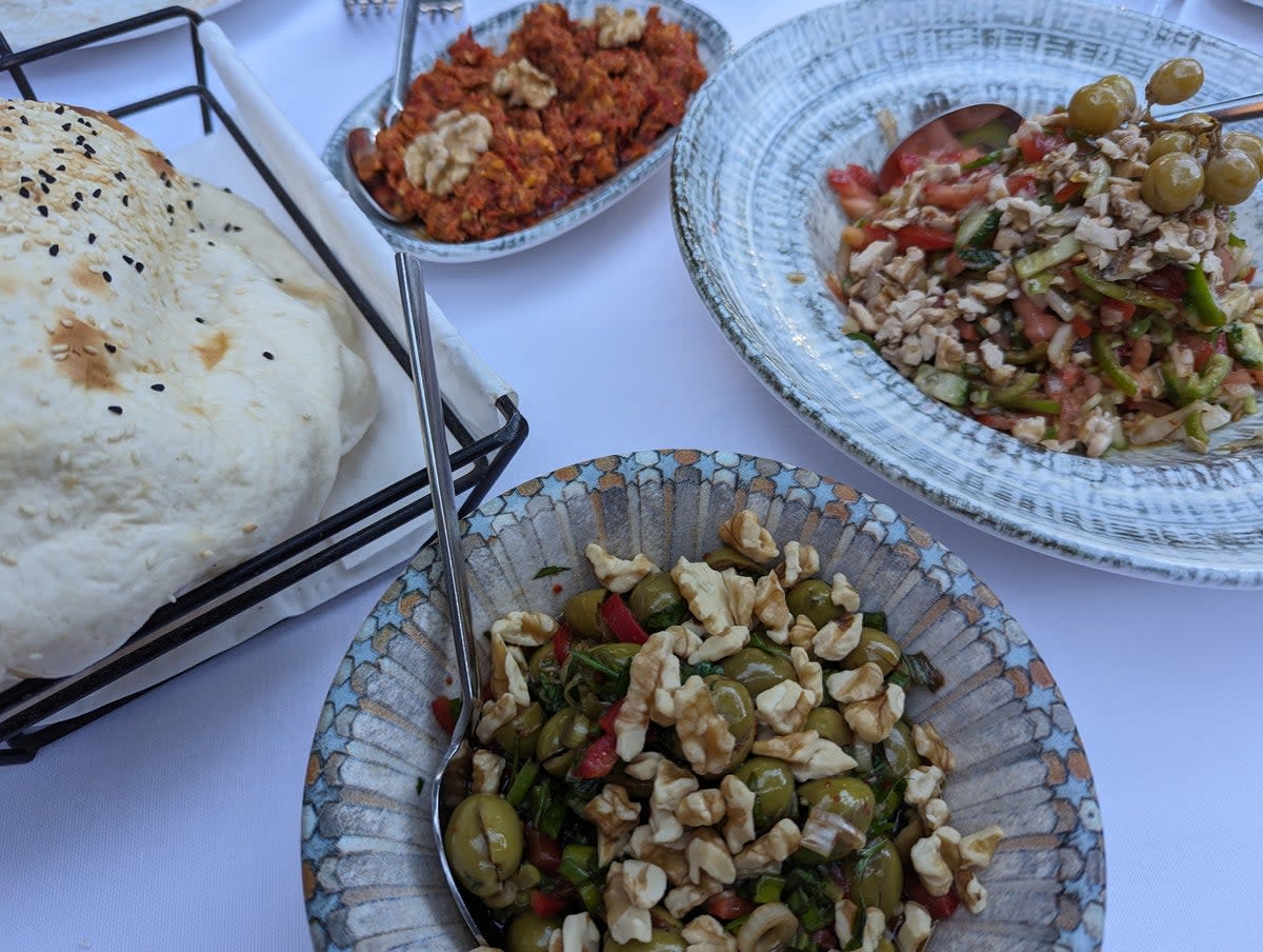 Expect an impressive spread when dining in Bodrum (Sarah Holt)