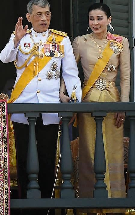 Just three days before he was officially crowned King in May 2019, Vajiralongkorn wed his fourth wife, Suthida Tidjai, a former Thai Airlines stewardess and deputy head of his bodyguard unit - Getty