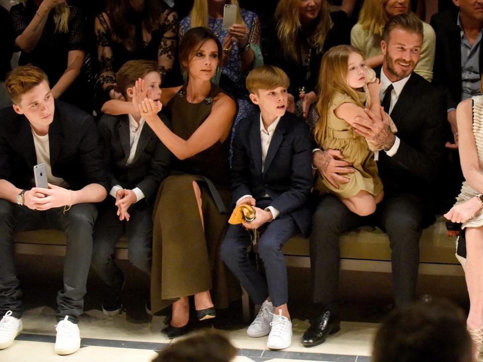 The Beckham family in 2015.