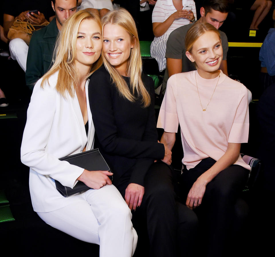 Karlie Kloss, Toni Garrn, and Romee Strijd