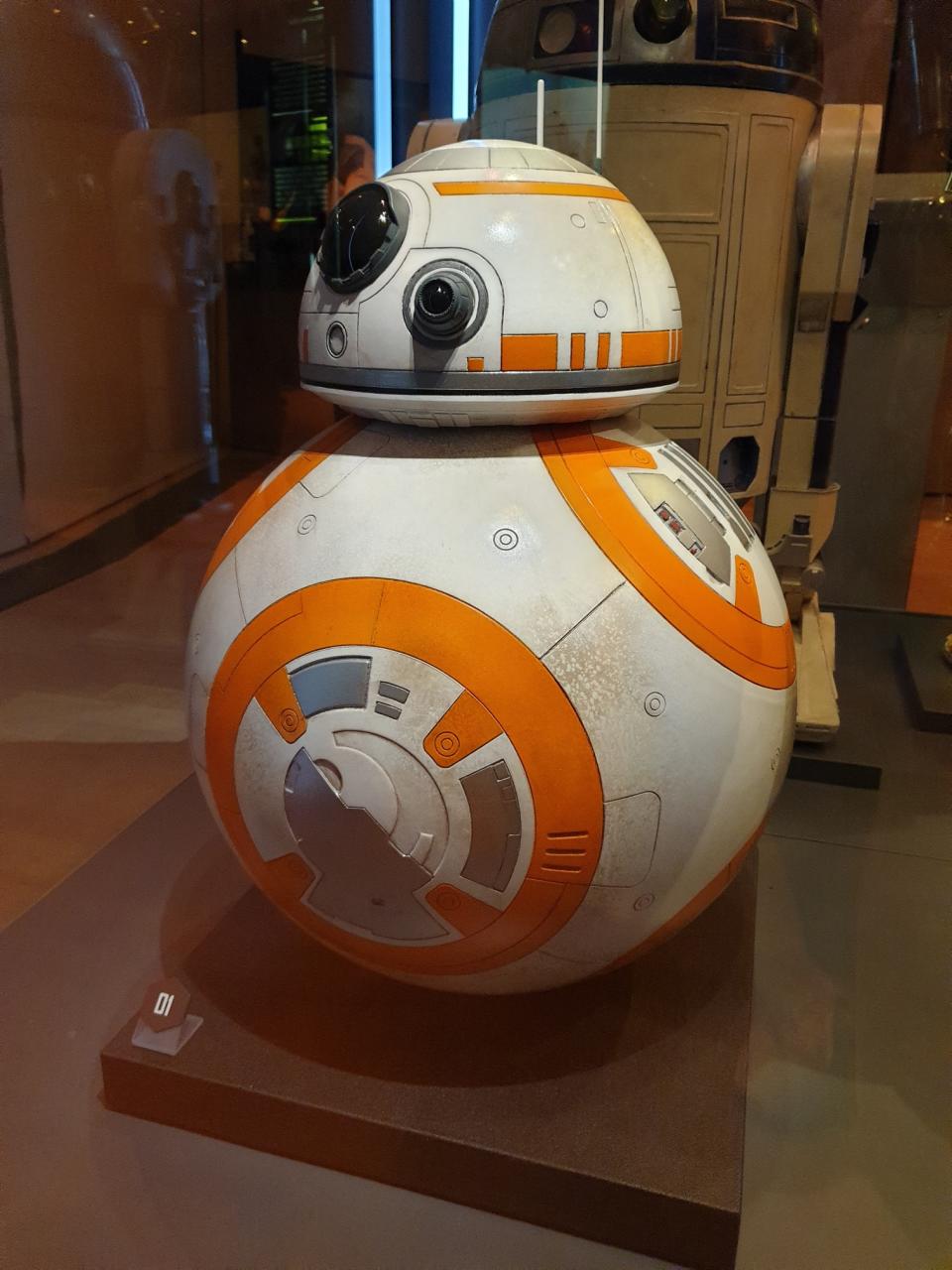 Prop of astromech droid BB-8 from Star Wars: The Force Awakens at the Star Wars Identities exhibition in Singapore at the Artscience Museum. (Photo: Teng Yong Ping)