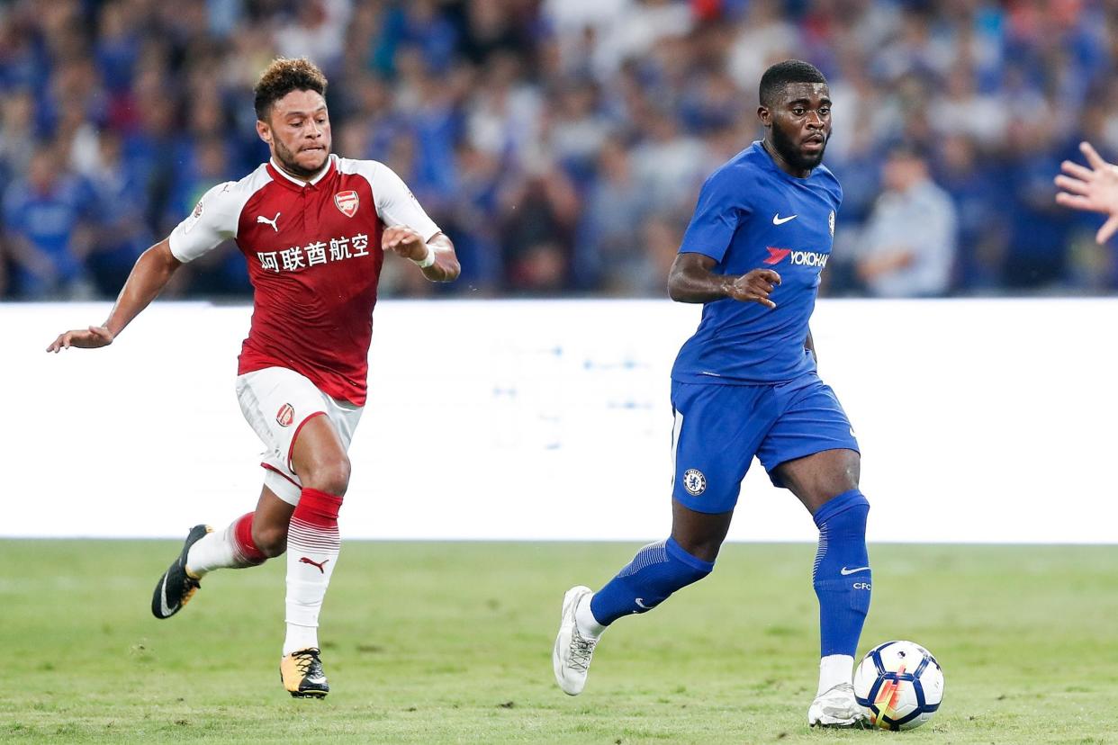 Game time | Jeremie Boga (right) has played against Arsenal and Bayern Munich in pre-season: Getty Images