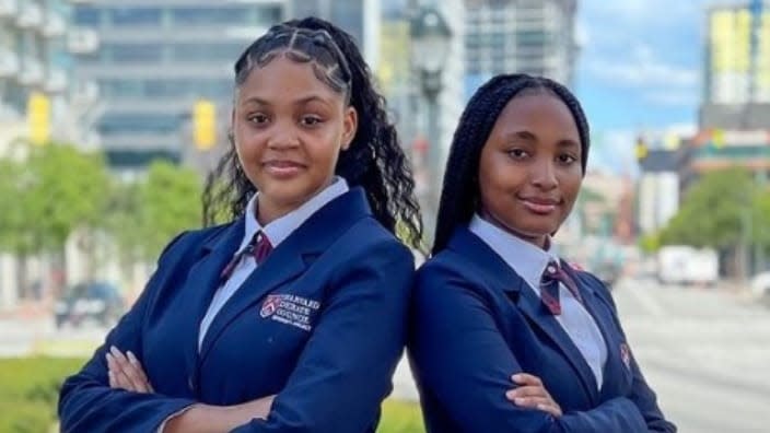 Emani Stanton and Jayla Jackson, both from Atlanta, are the first Black female duo to win the annual debate contest. Their victory is the fourth time an Atlanta team has won. (Instagram)