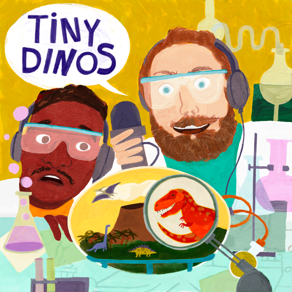 'Tiny Dinos' podcast art