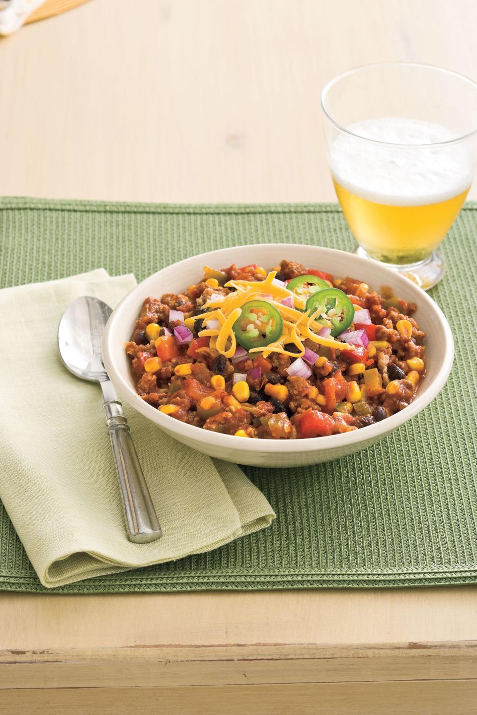 Slow-Cooker Turkey Chili