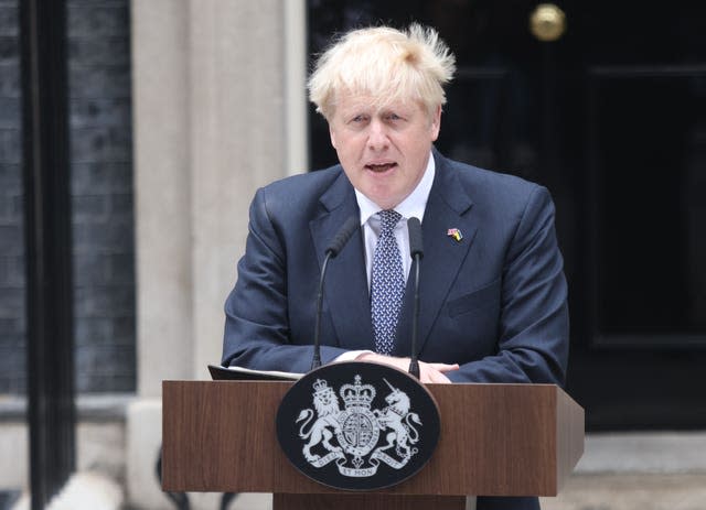 Boris Johnson resignation