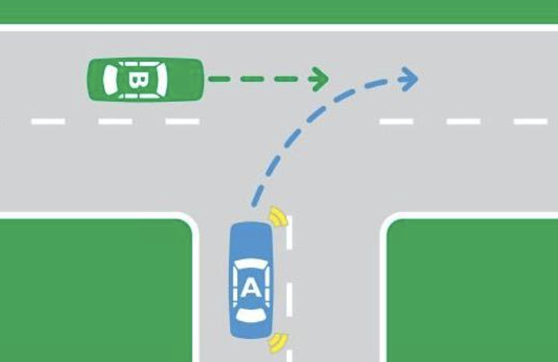 A t-intersection is pictured.