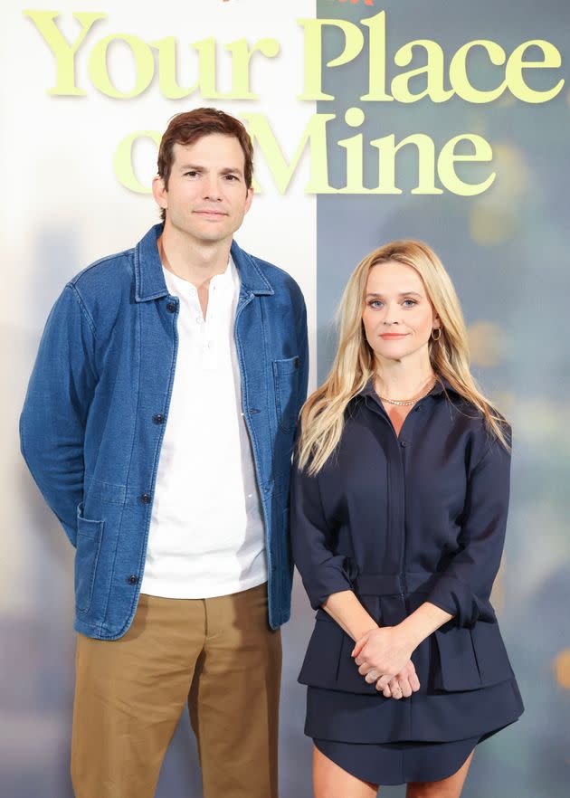 Kutcher and Witherspoon attend a premiere for Netflix's 