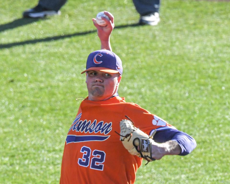 Clemson sophomore Mack Anglin went five innings and didn't allow a hit in the season-opener