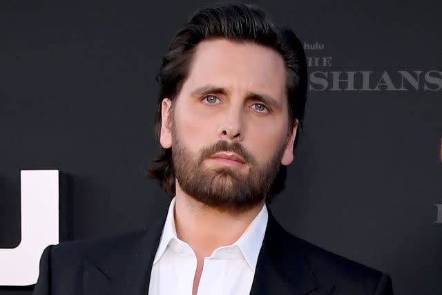 <p>Jon Kopaloff/FilmMagic for ABA</p> Scott Disick at The Kardashians premiere in 2022.