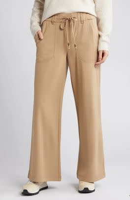 A pair of high-waisted pants that are astoundingly comfy, yet nice enough for work