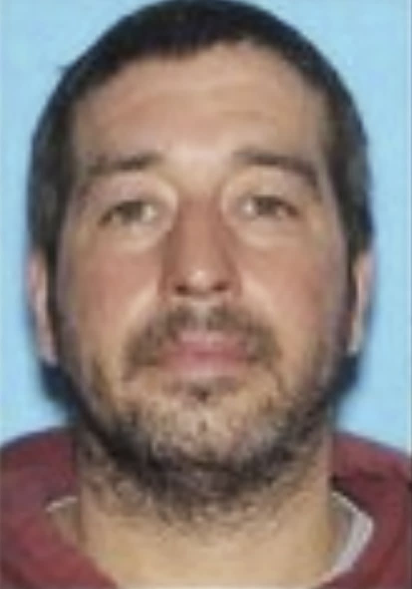 This photo released by the Lewiston Maine Police Department shows Robert Card, who police have identified as a person of interest in connection to mass shootings in Lewiston, Maine, on Wednesday, Oct. 25, 2023. ( Lewiston Maine Police Department via AP)