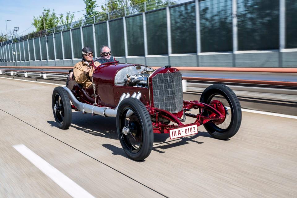 mercedes 1924 targa florio car testing