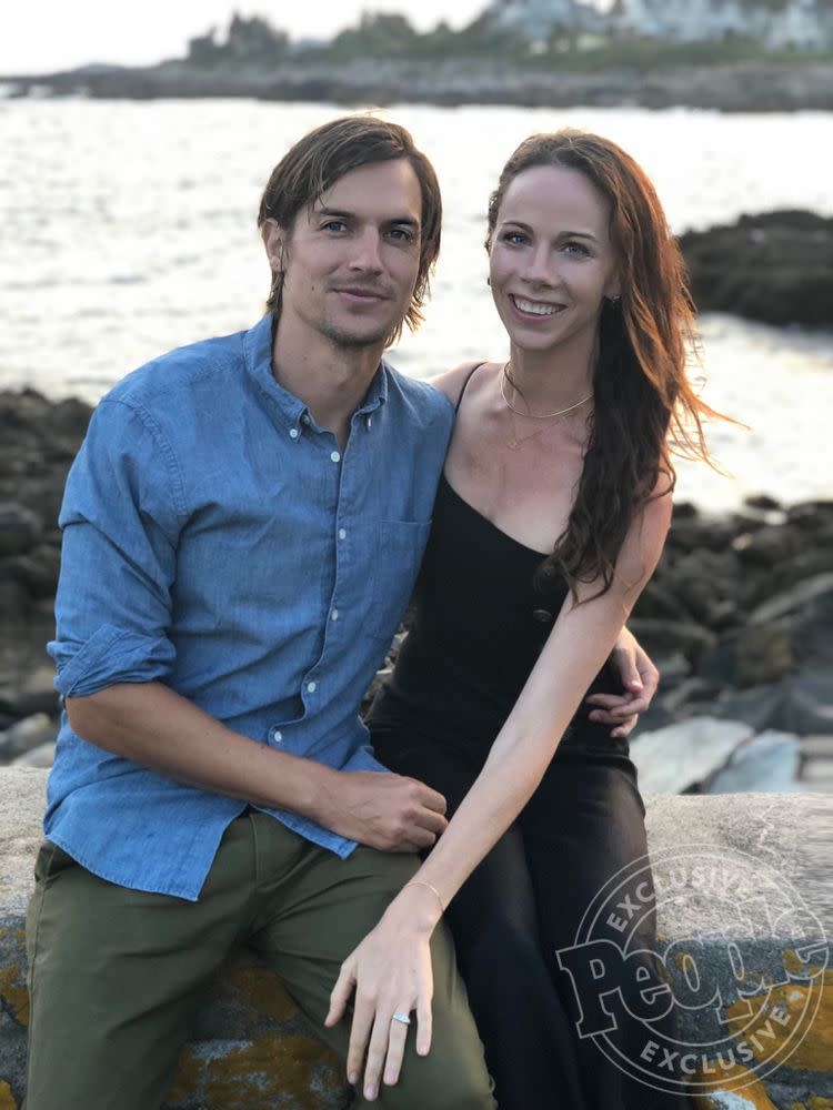 Craig Coyne and Barbara Bush, pictured after their engagement in Kennebunkport, Maine