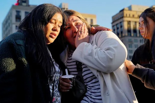 PHOTO: People attend a vigil after a deadly shooting at the Covenant School in Nashville, Tenn., March 29, 2023. (Cheney Orr/Reuters)