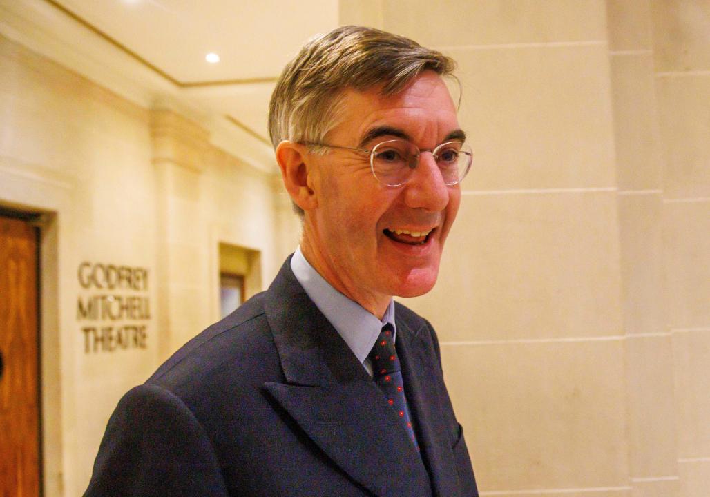 London, UK. 14th Nov, 2023. Jacob Rees-Mogg, Launch of the The Growth Budget in Westminster by The Growth Commission. The event was attended by Former Prime Minister, Liz Truss, Sir Jacob Rees-Mogg and Lord Frost as well as jounalists and economists. Credit: Karl Black/Alamy Live News