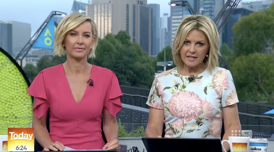 Deborah Knight and Georgie Gardner have struggled with very poor ratings on the Today show this year. Source: Nine