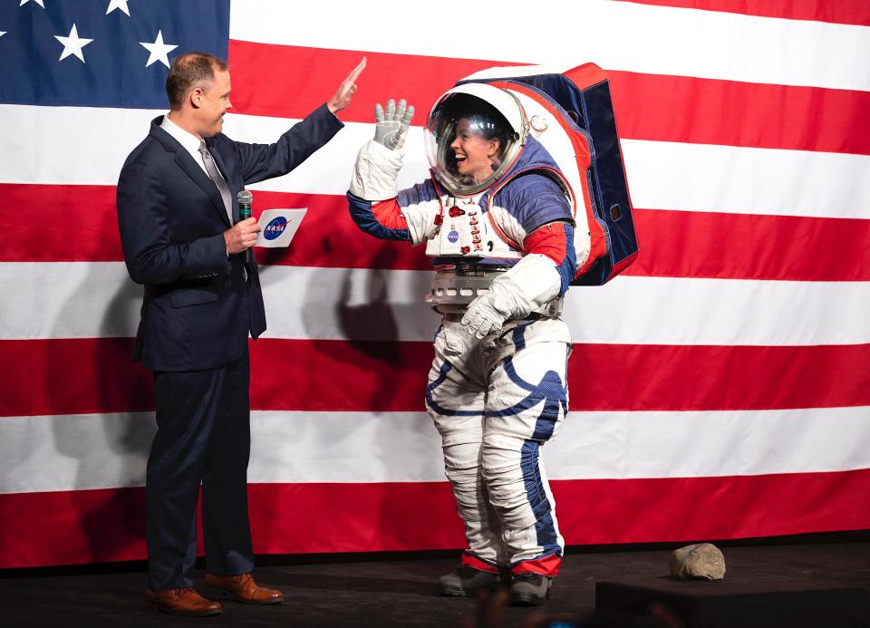 nasa artemis moon astronaut spacesuit jim bridenstine